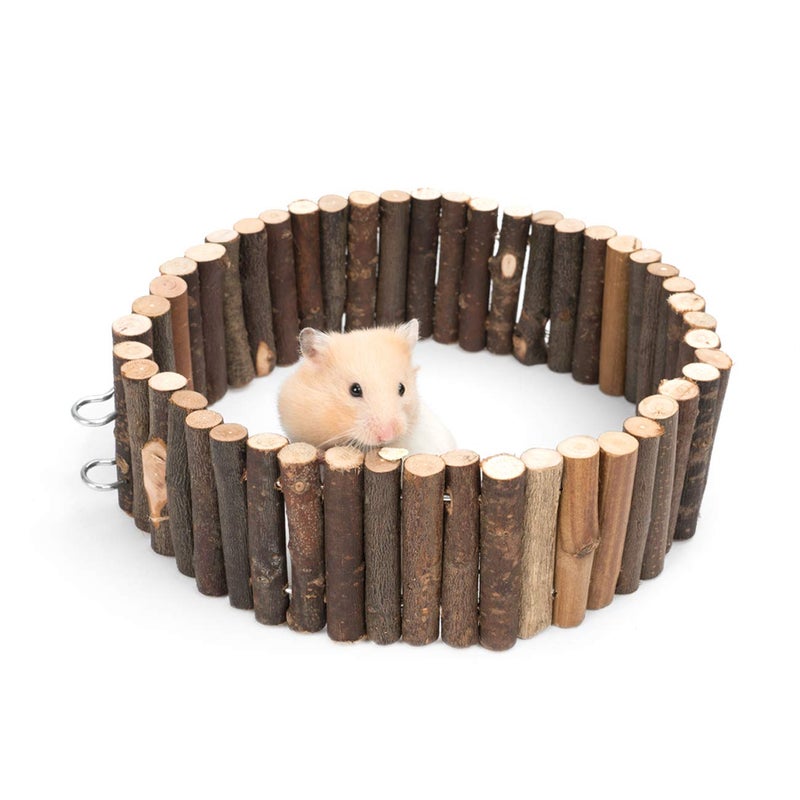 Niteangel Hamster Suspension Bridge Toy - Long Climbing Wooden Ladder for Hamsters Mice Mouse Gerbils Sugar Glider Rat and Other Small Animals (25.6L x 2.8W) - Image 2